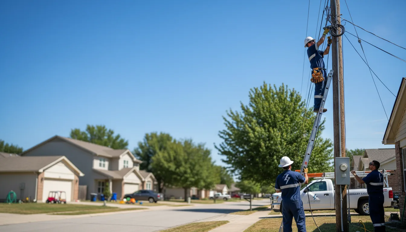 Residential electrician providing installation services in Gardner, KS